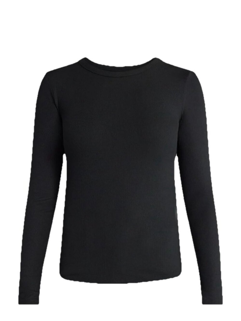 No Boundaries Black Long Sleeve Ribbed Crew neck Tee Junior’s Size XL